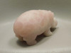 Hippopotamus Figurine Rose Quartz 4 inch Collectible Animal Pink #O158