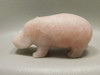 Hippopotamus Figurine Rose Quartz 4 inch Collectible Animal Pink #O158