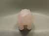 Hippopotamus Figurine Rose Quartz 4 inch Collectible Animal Pink #O160