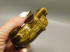 Hippopotamus Figurine Tiger-eye 3 inch Animal Carving #O504