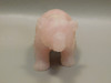 Bear Figurine Gemstone Animal Carving Rose Quartz 2.6 inch #O3