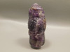 Owl Figurine Gemstone Animal Carving Purple Fluorite #O4