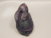 Rabbit Figurine Gemstone Animal Carving Purple Fluorite #O103