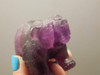 Bear Figurine Gemstone Carved Animal Purple Fluorite #O437