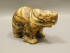 Bear Figurine Stone Animal Carving Kalahari Jasper 3.2 inch #O81