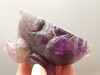 Rabbit Figurine Gemstone Animal Carving Purple Fluorite #O104