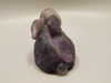 Rabbit Figurine Gemstone Animal Carving Purple Fluorite #O104