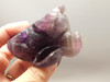 Rabbit Figurine Gemstone Animal Carving Purple Fluorite #O104