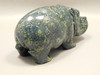 Hippopotamus Stone Figurine Kabamba Jasper Animal Carving #O156