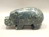 Hippopotamus Stone Figurine Kabamba Jasper Animal Carving #O157