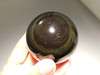 Rainbow Obsidian Stone Sphere Rainbow Obsidian 2.25 inch Healing Stone Black Gemstone #O2