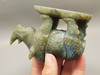 Rhinoceros Figurine Labradorite Hand Carved Stone Animal #O13