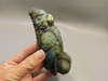 Cockatoo Cocatiel Parrot Bird Labradorite Stone Animal Carving #O1