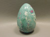 Ruby and Fuchsite Egg Shaped Stone 2.3 inch Polished Rock #O1