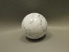 Howlite Sphere Stone Carving 1.5 inch  or 40 mm White Rock #O4