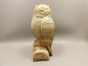 Owl Figurine Petrified Wood Gemstone Animal Carving #O513