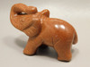 Elephant Figurine Sparkly Goldstone 3 inch Animal Carving Glass