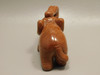 Elephant Figurine Sparkly Goldstone 3 inch Animal Carving Glass