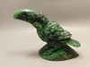 Toucan Bird Figurine Ruby and Zoisite Hand Carved Stone Carving #O362