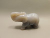 Elephant Figurine Agate 3 inch Animal Gemstone Carving #O2