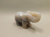 Elephant Figurine Agate 3 inch Animal Gemstone Carving #O2