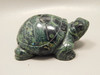 Turtle Figurine Green Kabamba Jasper  3 inch Animal Carving #O8