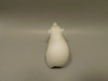 Polar Bear Figurine Gemstone Animal Carving White Marble #O