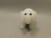 Polar Bear Figurine Gemstone Animal Carving White Marble #O