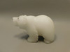 Polar Bear Figurine Gemstone Animal Carving White Marble #O