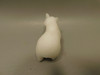 Polar Bear Figurine Gemstone Animal Carving White Marble #O1