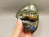 Scarab Beetle Figurine Animal Carving Labradorite Hand Carved Rock #O338