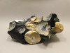Obsidian  and Cristobalite Mineral Specimen Rough Rock California #O1