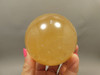 Honey Calcite Stone 2.78 inch Sphere Rock 71 mm Yellow Ball #O20