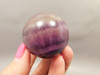Fluorite Crystal Sphere 1.5 inch Mineral Banded Gemstone 40 mm #O18