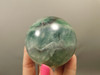 Fluorite Crystal Sphere 2.5 inch Mineral Green Stone 65 mm #O23