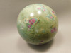 Ruby and Fuchsite Sphere Shaped Stone 3 inch Polished Rock #O5