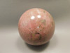 Rhodonite Sphere Shaped 2.9 inch Polished Rock Pink Gemstone #O3