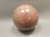 Rhodonite Sphere Shaped 2.9 inch Polished Rock Pink Gemstone #O3