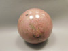 Rhodonite Sphere Shaped 2.9 inch Polished Rock Pink Gemstone #O3