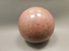 Rhodonite Sphere Shaped 2.9 inch Polished Rock Pink Gemstone #O3