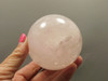 Star Rose Quartz Sphere 2.8 inch Pink Gemstone 71 mm Ball #O2