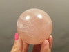 Star Rose Quartz Sphere 2.5 inch Pink Gemstone 63 mm Ball #O4