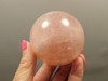 Star Rose Quartz Sphere 2.5 inch Pink Gemstone 63 mm Ball #O4