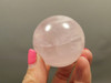 Star Rose Quartz Sphere 1.9 inch Pink Gemstone 48 mm Ball #O6