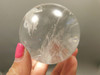 Clear Quartz Crystal Ball 2.6 inch 66 mm Stone Sphere Brazil #Ob76