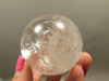 Clear Quartz Crystal Ball 2.2 inch Polished Stone Sphere Brazil #Ob8