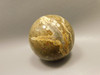 Petrified Palm Wood Sphere 2.2 inch Stone Fossil Indonesia #O28