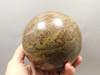 Bamboo Jasper Large Stone Sphere Carving 4.25 inch Gemstone Mineral Ball