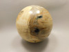 Petrified Wood Golden Oak 4 inch Stone Sphere Fossil Oregon #Og1L2