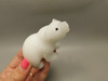 Polar Bear Figurine Gemstone Animal Carving White Marble #O3